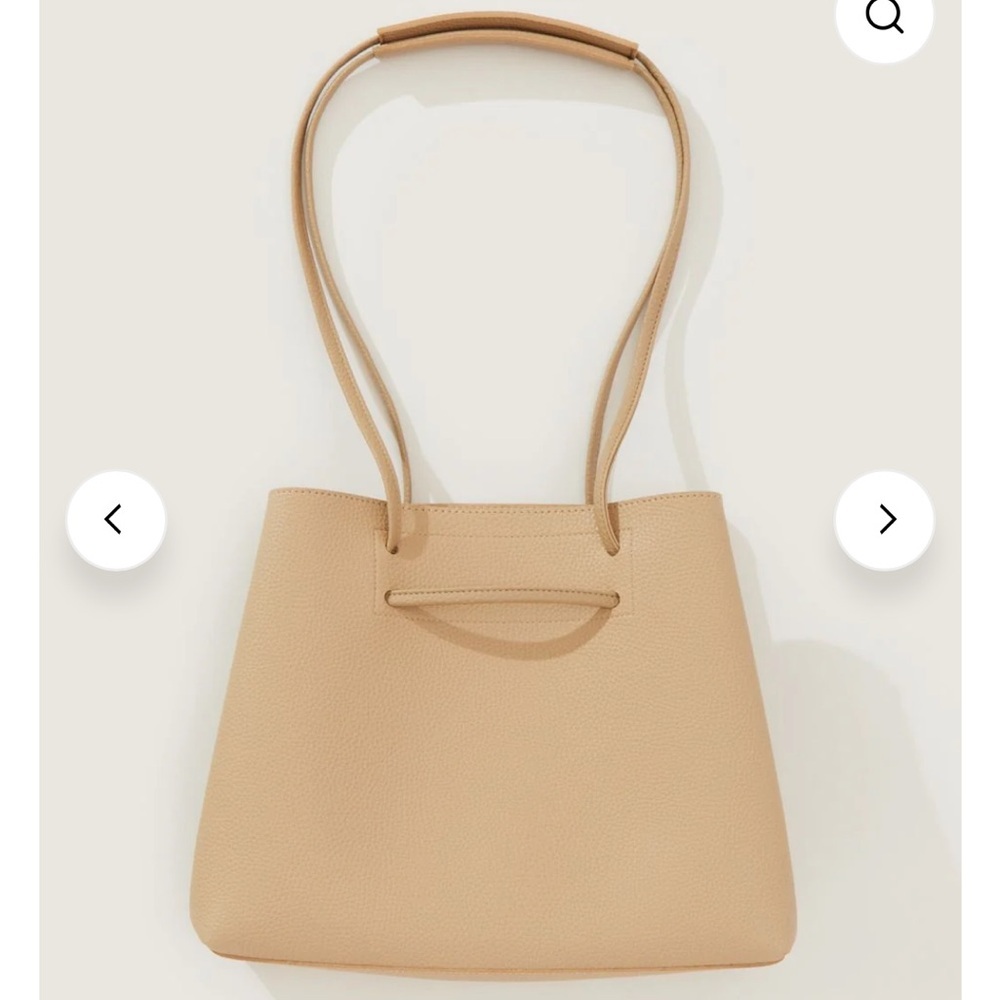 8 Other Reasons Vegan Leather Slouchy Bucket‎ Bag Tan Tote